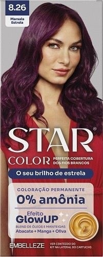Tinta Star Color sem Amonia 8.26 Marsala Estrela