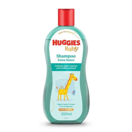 Shampoo Infantil Huggies Turma da Mônica Extra Suave 200ml