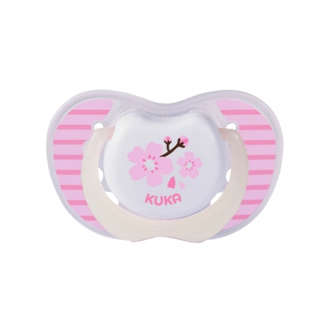 Chupeta Lumina Bico Ortodôntico Kuka Nº2 +6 Meses Rosa