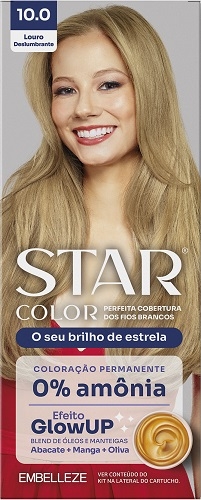 Tinta Star Color sem Amonia 10.0 Louro Deslumbrante