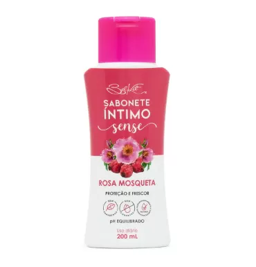 SABONETE LIQUIDO INTIMO SENSE ROSA MOSQUETA 200ML BELKIT