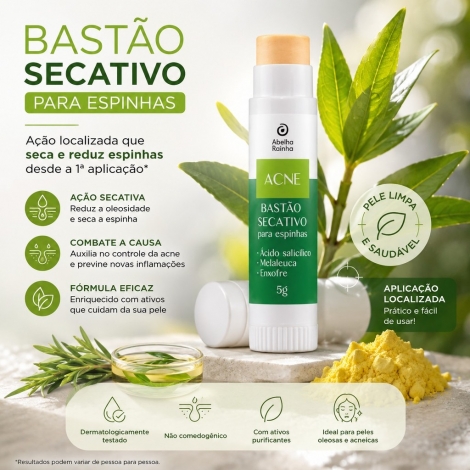 Bastao Secativo Para Espinha 5G Abelha Rainha