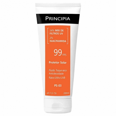Protetor Solar Principia Ps-03 Corporal Fps 99 Fluido Toque Seco 200Ml