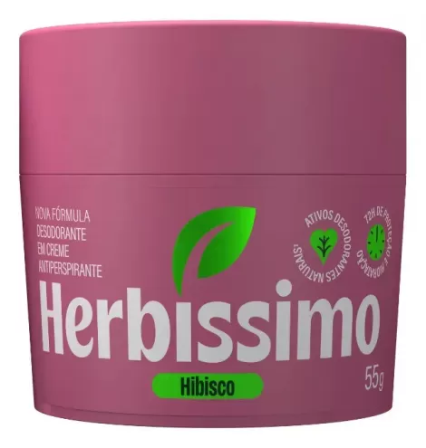 Desodorante Creme Herbíssimo Bio Protect Hibisco 55g