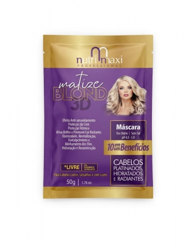 CREME CAPILAR MATIZE BLOND 3D SACHE 50G NUTRI MAXI