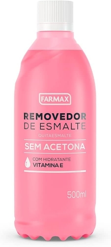 Removedor de esmalte sem acetona 500ml Farmax