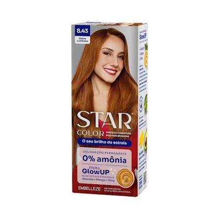 Tinta Star Color sem Amonia 8.43 Cobre Luminoso