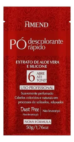 Po Descolorante Amend  Aloe Vera Vermelho