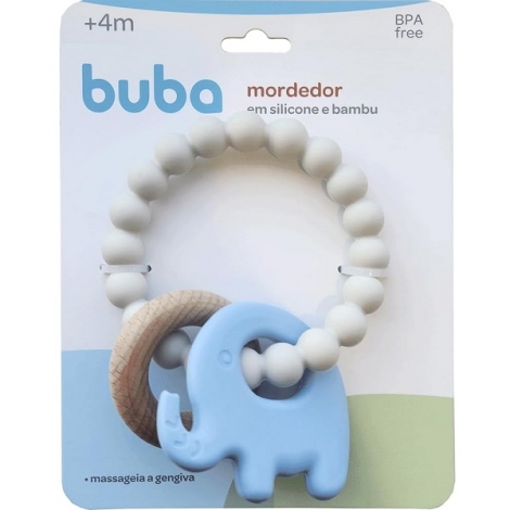 Buba Mordedor Em Silicone E Bambu E