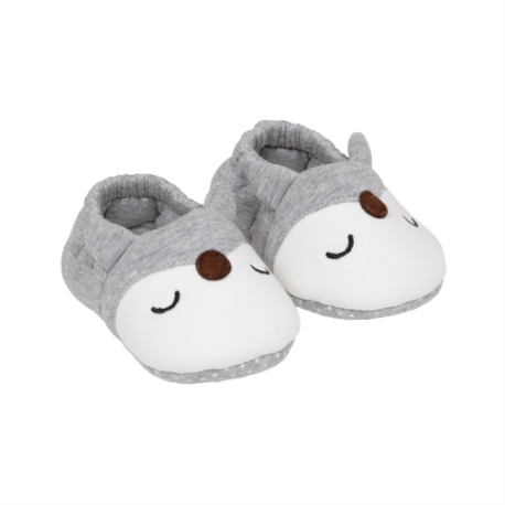 Buba Pantufa Raposa Cinza - 12 A 18 Meses