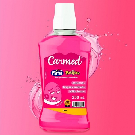 Carmed Enxaguante Bucal 250mL Fini Beijos
