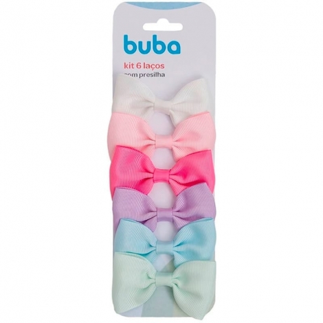 Kit Buba 6 Laços Com Presilha