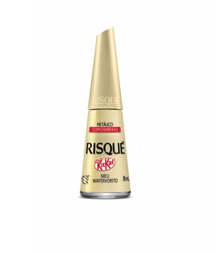 Esmalte Risque Nu Metalico Kit Kat Meu Wafervorito