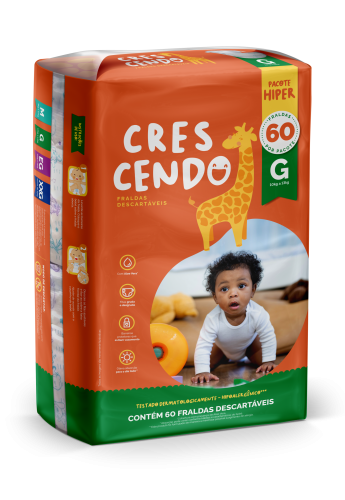 Fralda Crescendo Mega G 60 Unidades