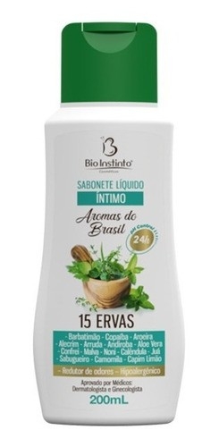 SABONETE LIQUIDO INTIMO 15 ERVAS 200 ML BIO INSTINTO