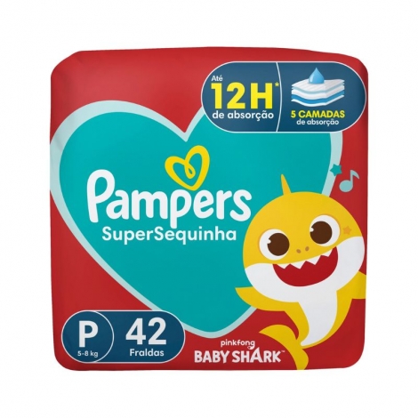 Fralda Pampers Supersec Mega P 42Un