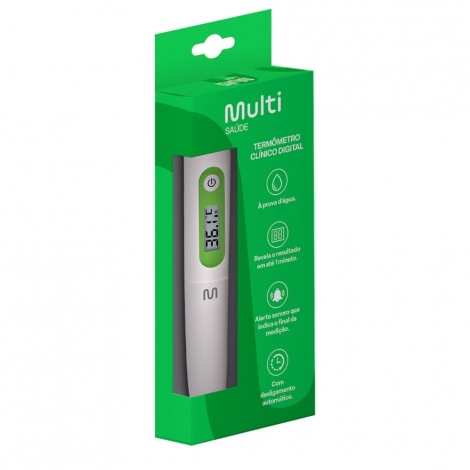 Termometro Digital Clinico Com Bateria E Capinha De Protecao