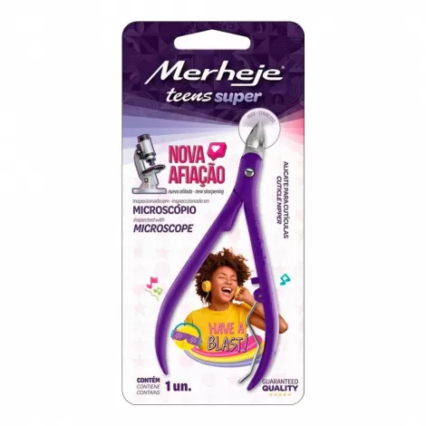Alicate de Cutícula Merheje Teens coloridos