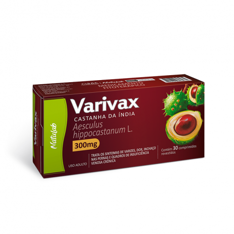 Castanha da Índia Varivax 300mg - 30 comprimidos