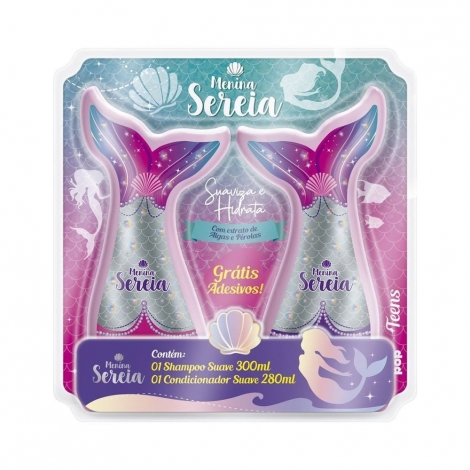 Kit Menina Sereia Shampoo+Condicionador 2X1