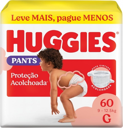 Fralda Roupinha Huggies Supreme Care G 60 Unidades
