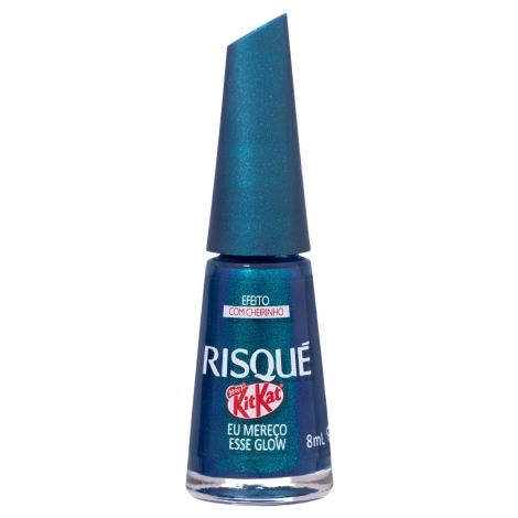 Esmalte Risque Nu Kit Kat Eu Mereco Esse Glow