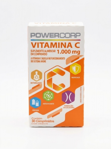 Vitamina C 1G 30 comprimidos Powercorp
