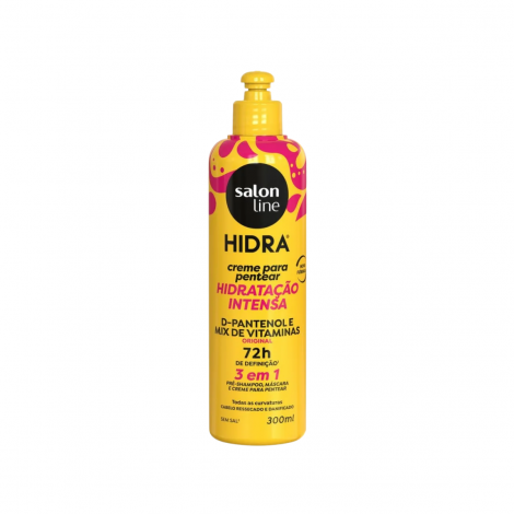 Creme Para Pentear 3 Em 1 Salon Line Hidra Hidratação Intensa D-Pantenol 300ml