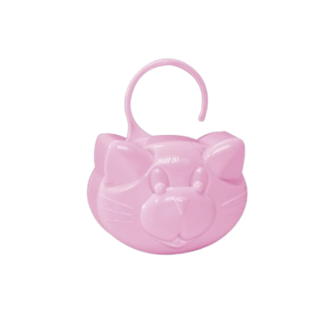 Porta Chupeta Baby Rosa Perola