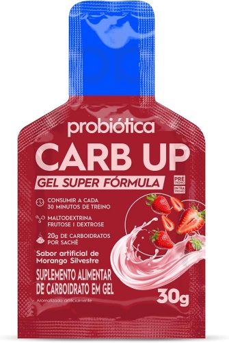 Carb Up Gel Super Fórmula sabor Morango 30g Probiótica