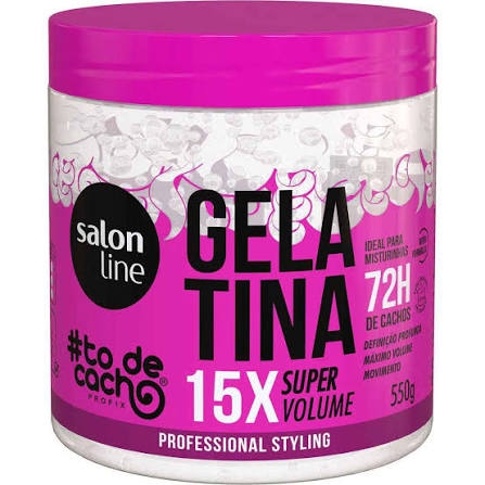 Gelatina Salon Line To de Cacho Vai Ter Volume Sim! 550g