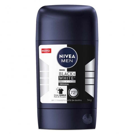 Nivea Men Desodorante Stick Antitranspirante Black & White Invisible Original 54g