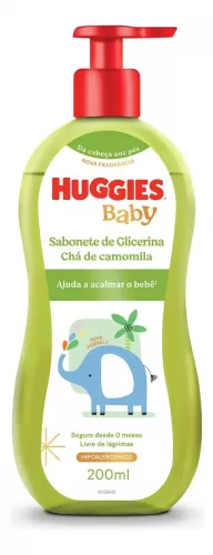 Sabonete Líquido Huggies Camomila para Recém-Nascidos 200ml