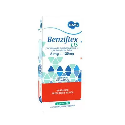 Benziflex Lis 125mg/5mg 15 comprimidos revestidos