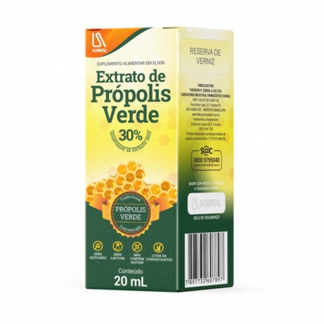 EXTRATO DE PROPOLIS SOB SOB VERDE GT-OR FR X 20ML