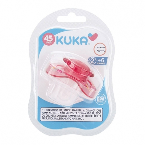 Chupeta Decorada Neon Kuka 6+m Cores Sortidas