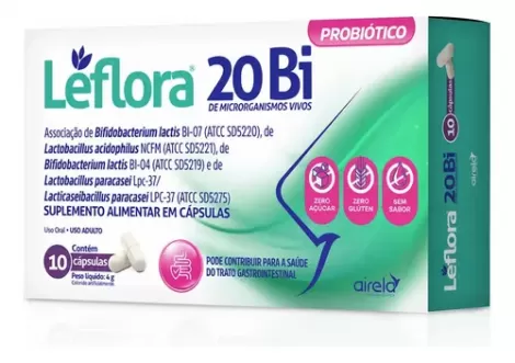 Leflora 10 Cps (Probiotico 20 Bilhoes)