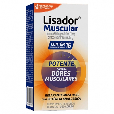 Lisador Muscular 600+100+70Mg com 16 Comp