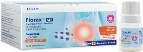 Florax SM Pediátrico Sabor Framboesa 10 Flaconetes 5ml