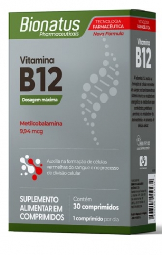 Vitamina B12 - 30 Capsulas Bionatus