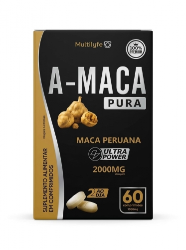 Suplemento A-Maca Pura 2000mg com 60 Comprimidos