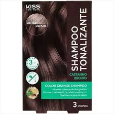 Shampoo Tonalizante Castanho Escuro Kiss Ny