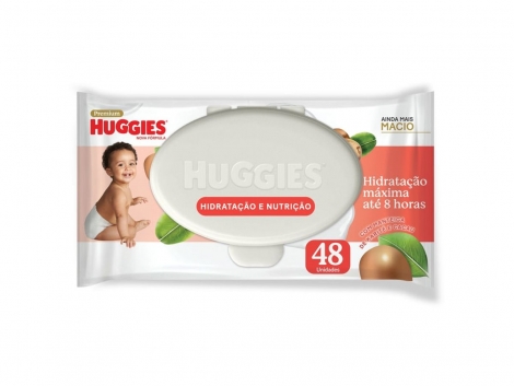 Lenço Umedecido Huggies Hidratação e Nutrição 48 Unidades