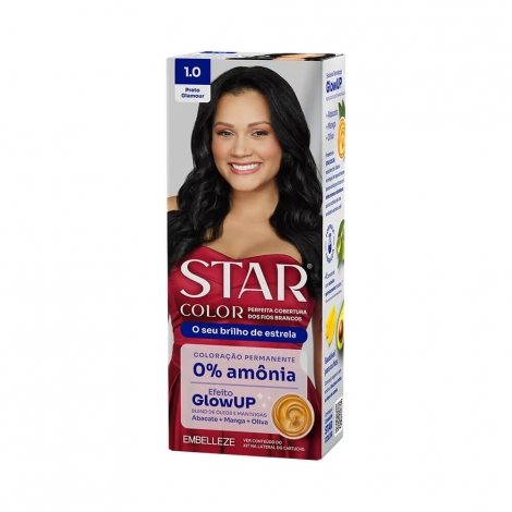 Tinta Star Color sem Amonia 1.0 Preto Glamour