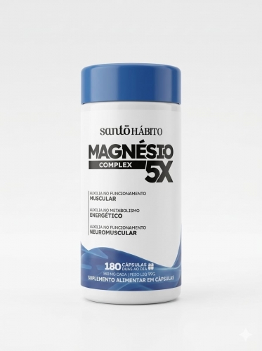 Magnesio Dimalato Complex 5x Santo Habito 180 Caps