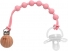 Prendedor de Chupeta Buba Em Silicone Rosa