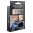 KIT UNHAS POSTICAS 4 EM 1 - TAMANHO MEDIO - AZUL/BEGE - MACRILAN ref UK105