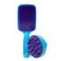 Kit Escovas Color Flex + Massageadora Azul Bebê e Roxa - Santa Clara