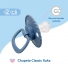Chupeta Kuka Classic Redonda tamanho 2 +6 meses Azul