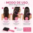 Escova de Cabelo Santa Clara Almofadada Quadrada Rosa
